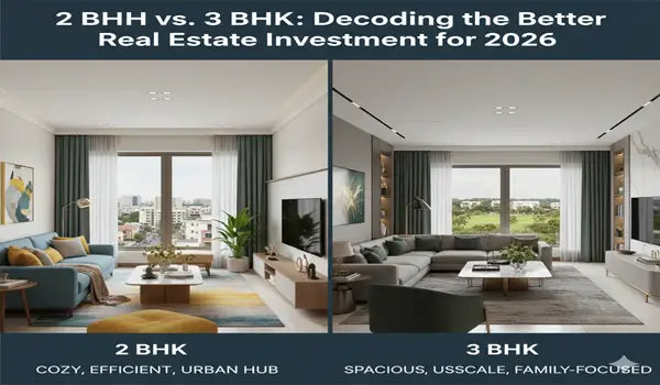 2 BHK vs. 3 BHK 2 BHK vs. 3 BHK
