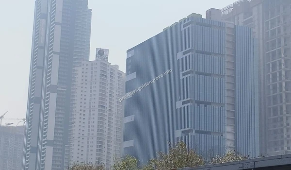 Commercial Infrastructure Expansive commercial infrastructure featuring multi-story tech parks and corporate offices near Prestige Golden Grove
