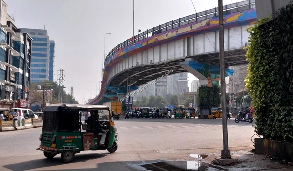 Outer Ring Road flyover serving the Velimela–Kollur corridor near Prestige Golden Grove