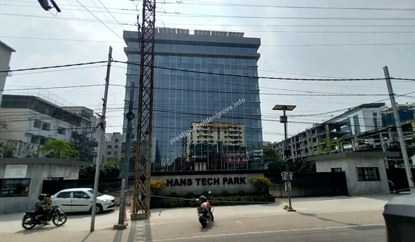 Hans Tech Park View Exterior view of the Hans Tech Park building showcasing the growing IT infrastructure in the vicinity of Prestige Golden Grove