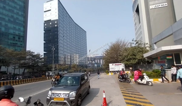 Meenakshi Tech Park Entrance Entrance view of Meenakshi Tech Park featuring LEAP India signage near Prestige Golden Grove