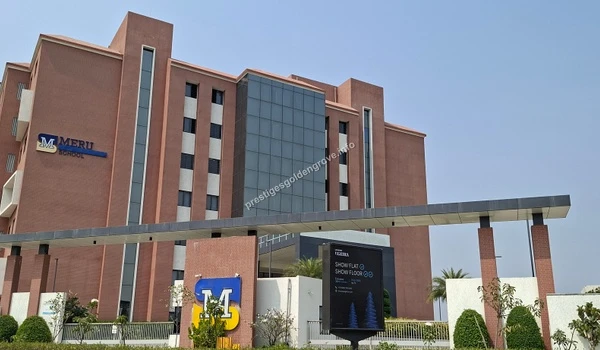 Nearby MERU School Front facade and main gate of MERU School, highlighting the convenience of having reputed educational institutions close to Prestige Golden Grove