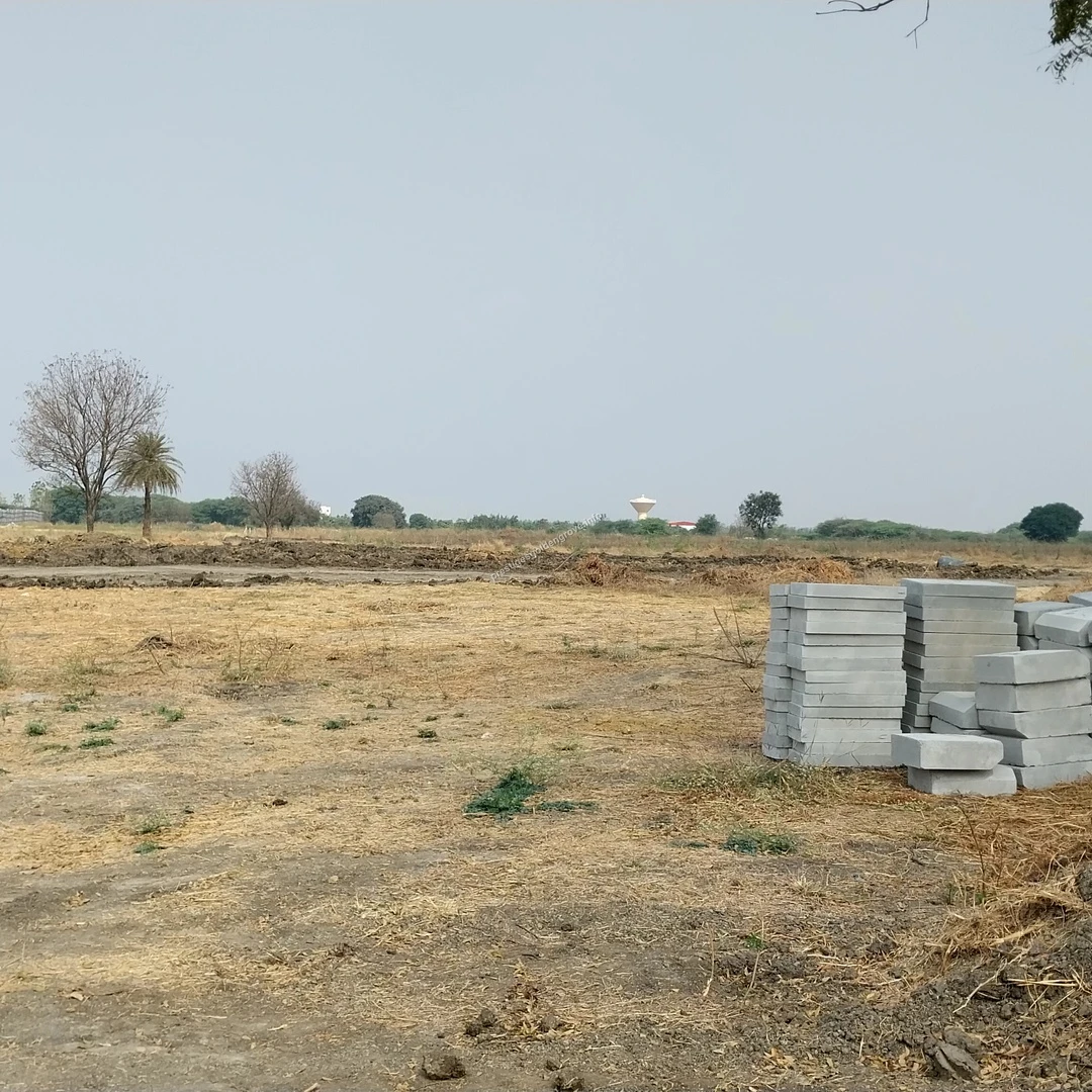 Material Storage Stacked concrete paving blocks securely stored on the cleared development land at the Prestige Golden Grove site