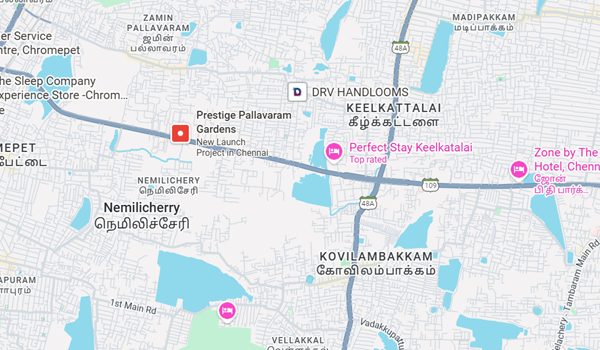 Prestige Pallavaram Gardens location Prestige Pallavaram Gardens location