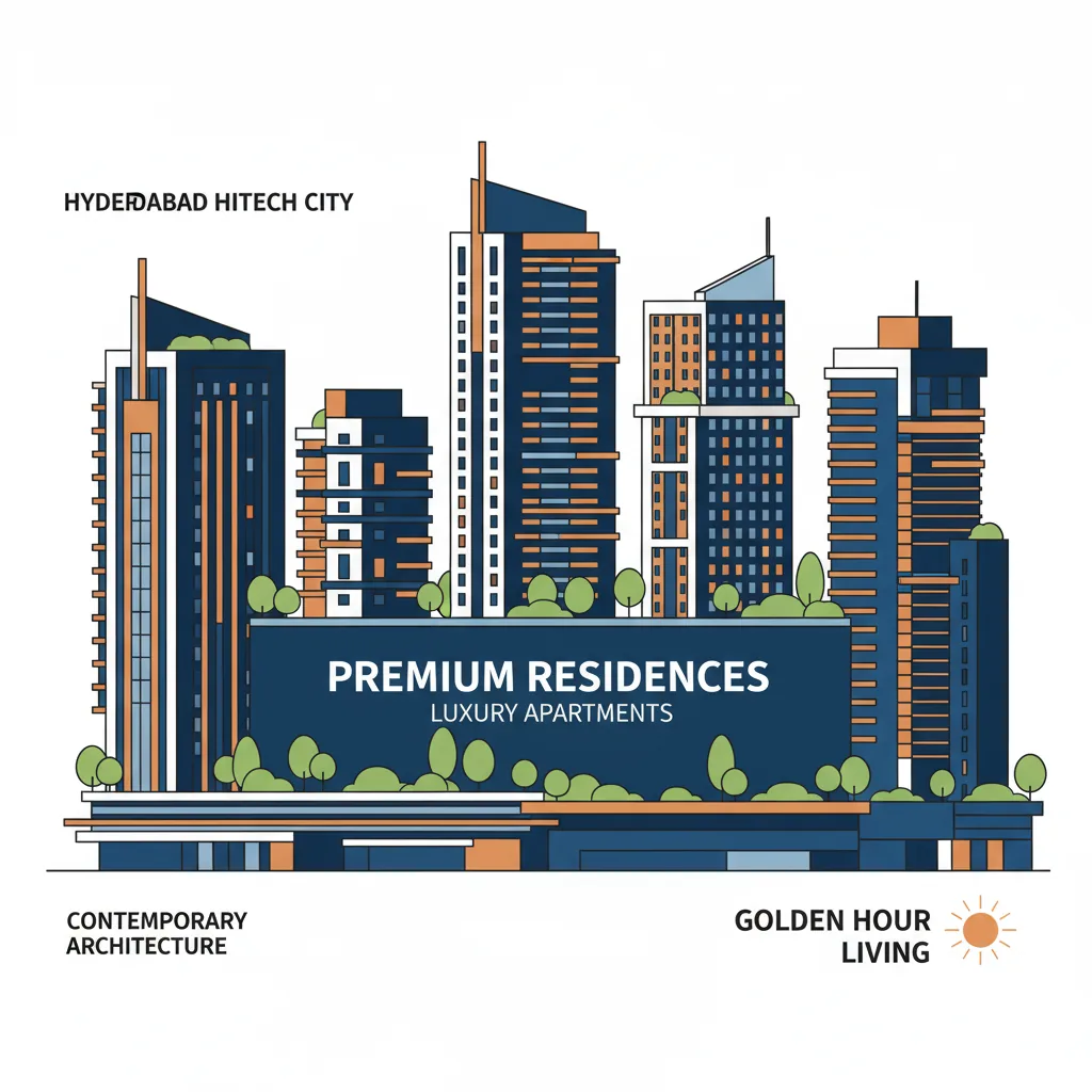 Best Flats for Sale in Hyderabad Hitech City: 2026 Buying Guide Modern luxury high-rise residential towers in Hyderabad Hitech City area
