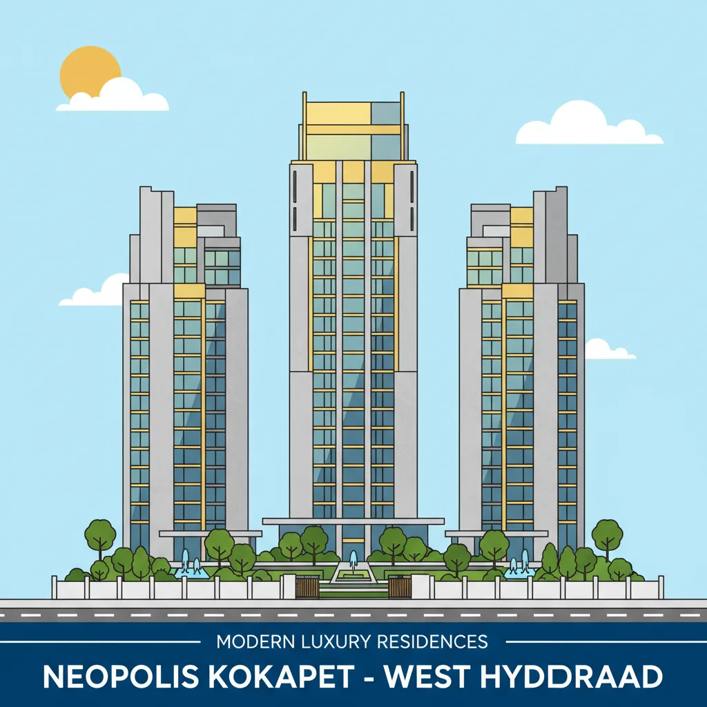 Neopolis Kokapet Apartments for Sale - Luxury high-rise residential towers in West Hyderabad