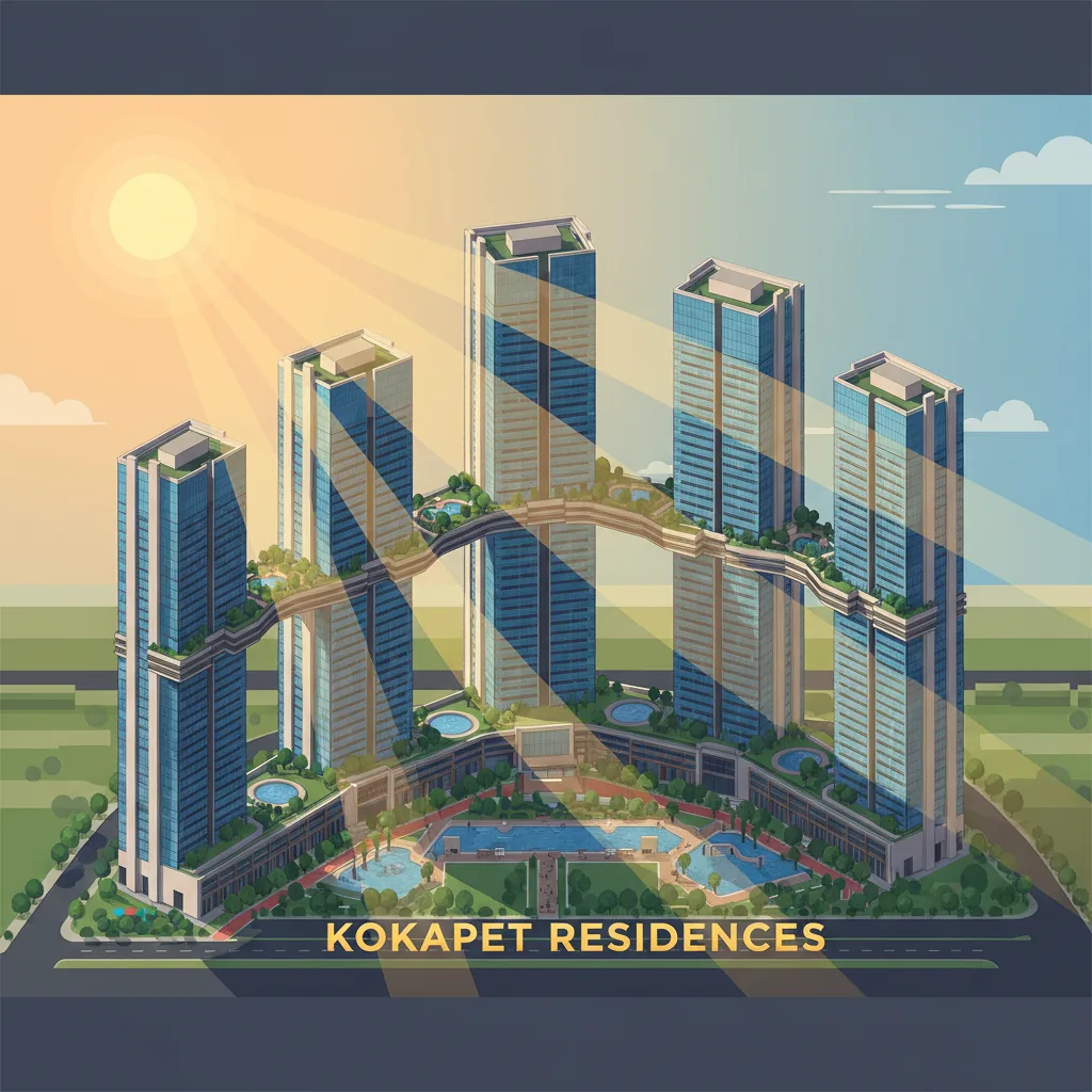 Prestige Apartments in Kokapet 2026 for Sale - Modern luxury high-rise residential towers in Kokapet IT corridor Hyderabad