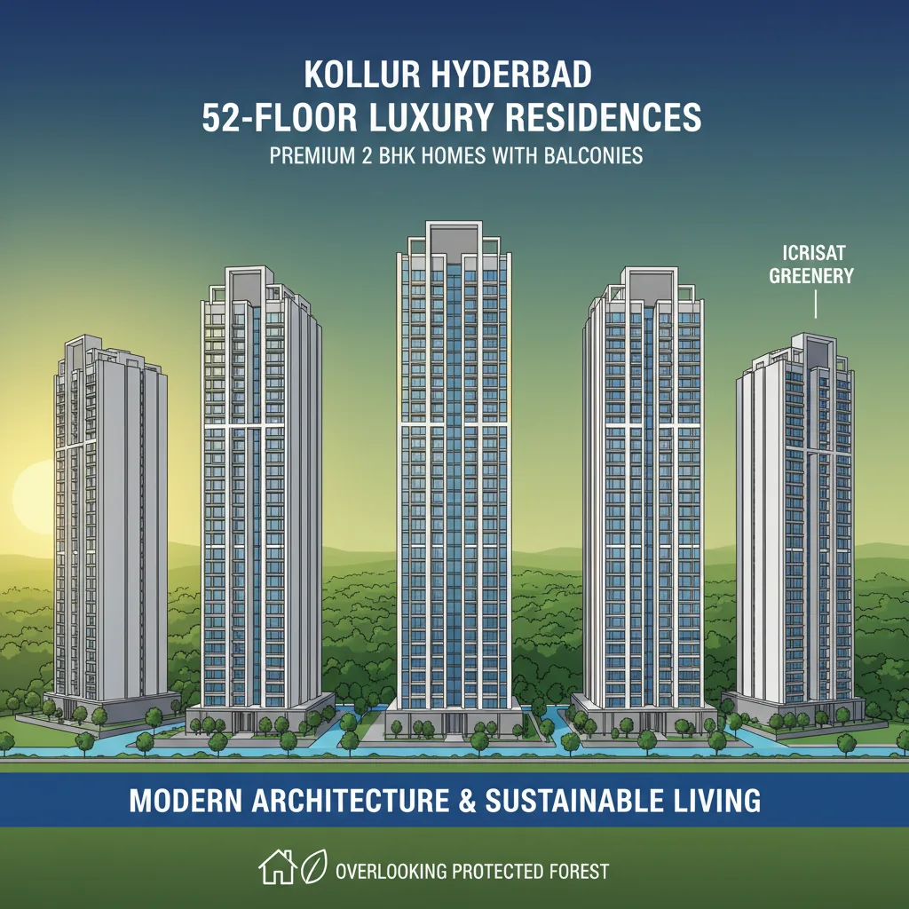 Prestige Golden Grove luxury residential towers with forest views in Kollur Hyderabad