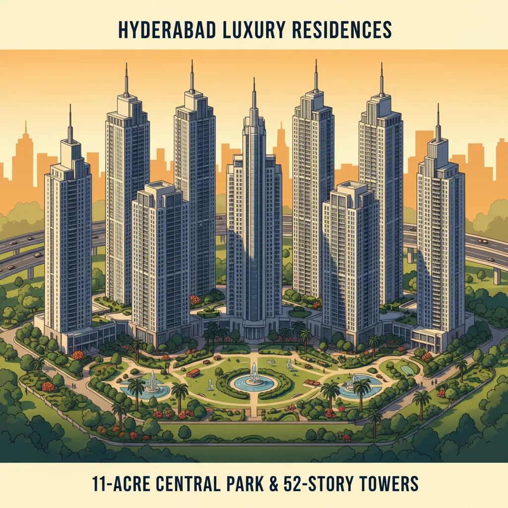 Prestige Golden Grove - Modern luxury residential high-rise towers in Hyderabad